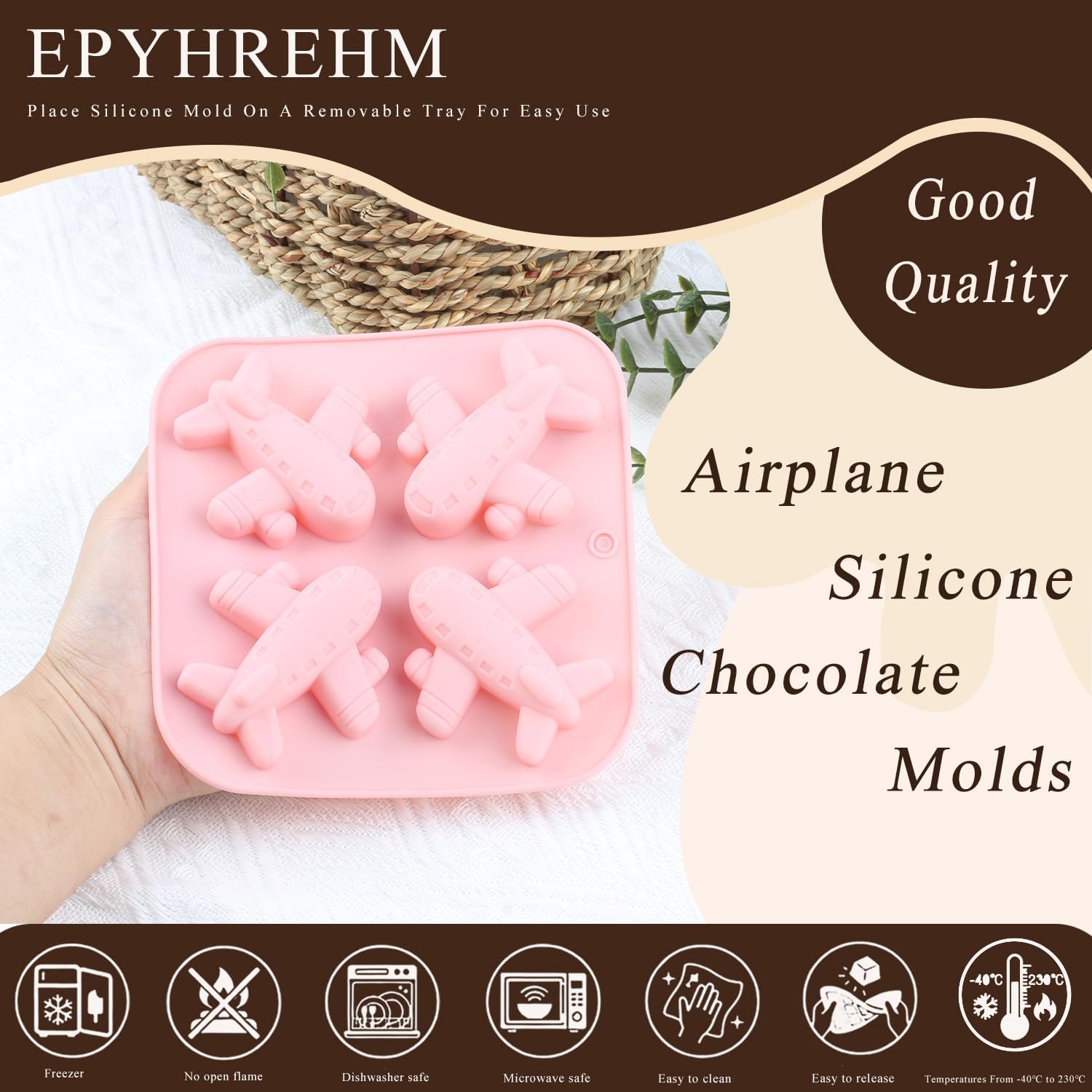 Airplane Silicone Chocolate Molds Aircraft Themed Candy Mold