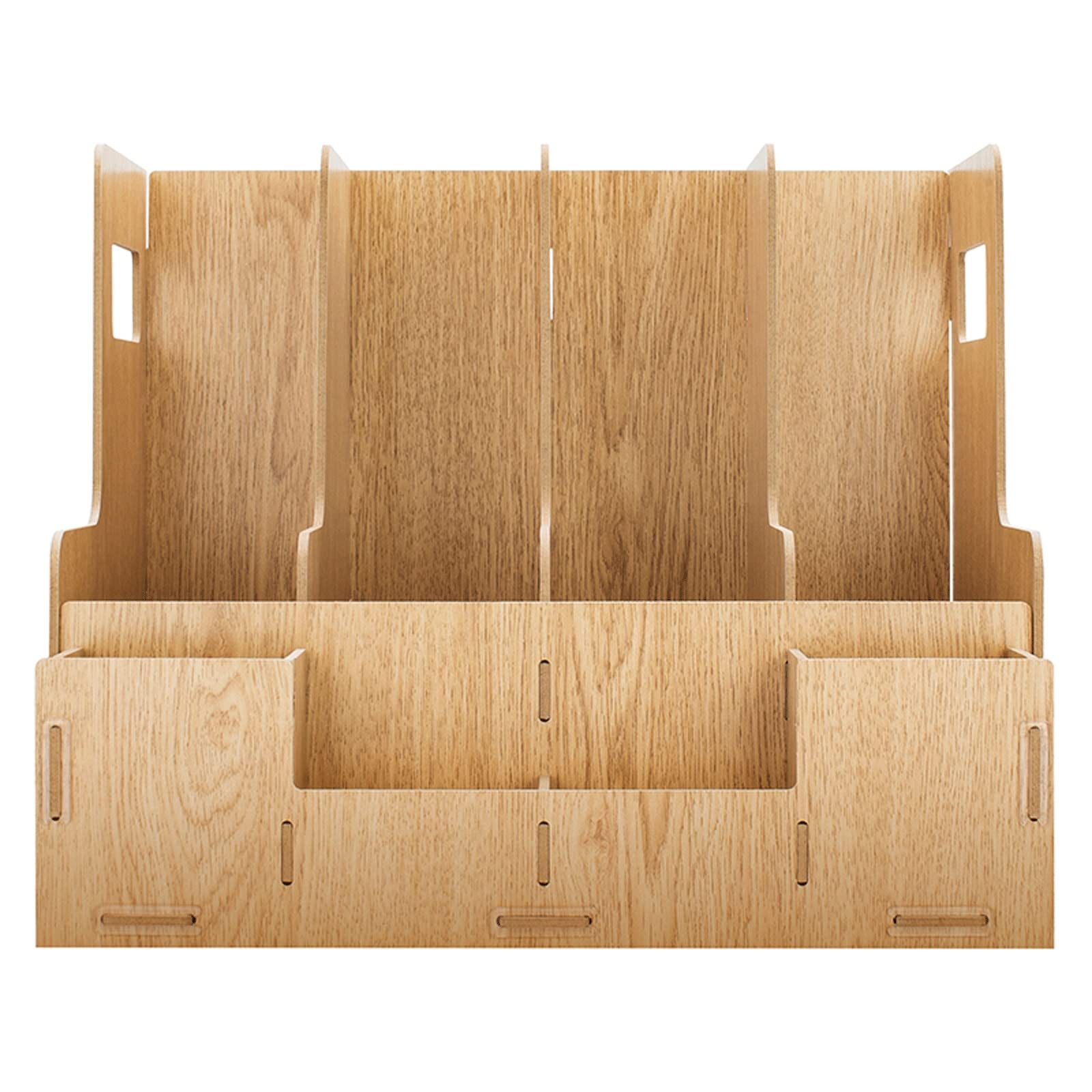 Portadocumenti da Scrivania Multifunzionale Combinato Box di File di File Desktop Desktop Scaffale Multistrato in Legno Originale Vaschetta Portacorrispondenza