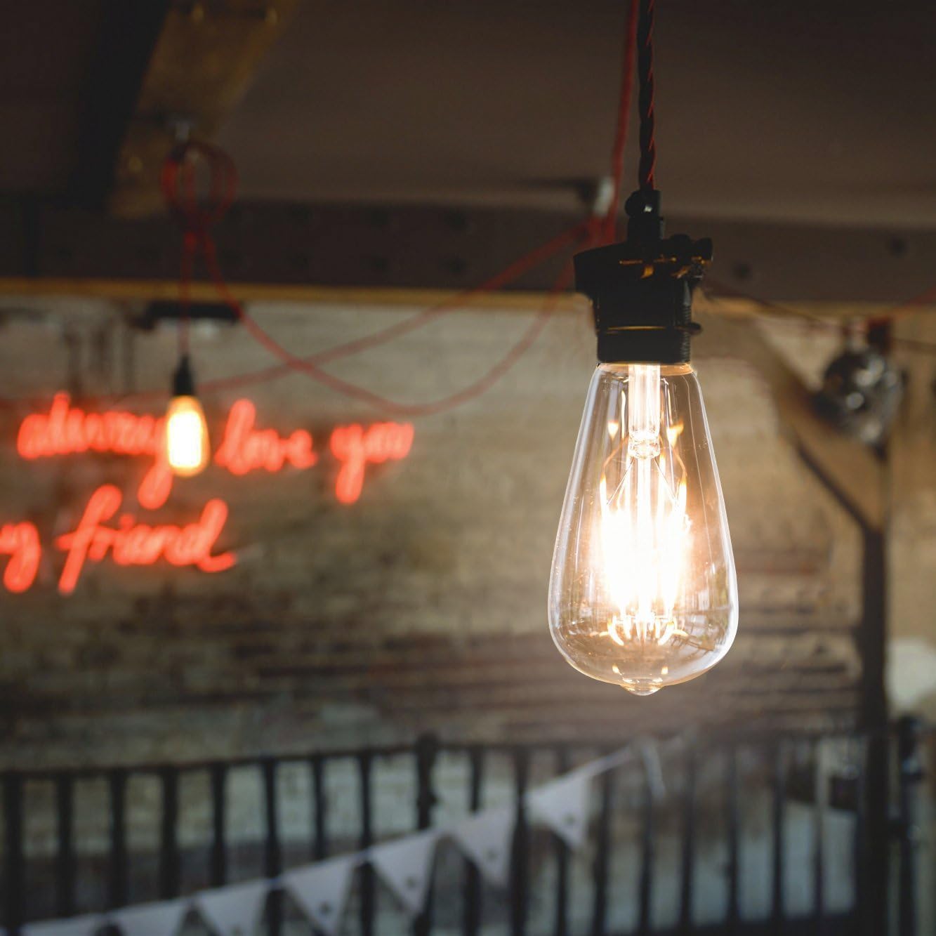Soft White LED Vintage Filament Bulbs, Pack of 6