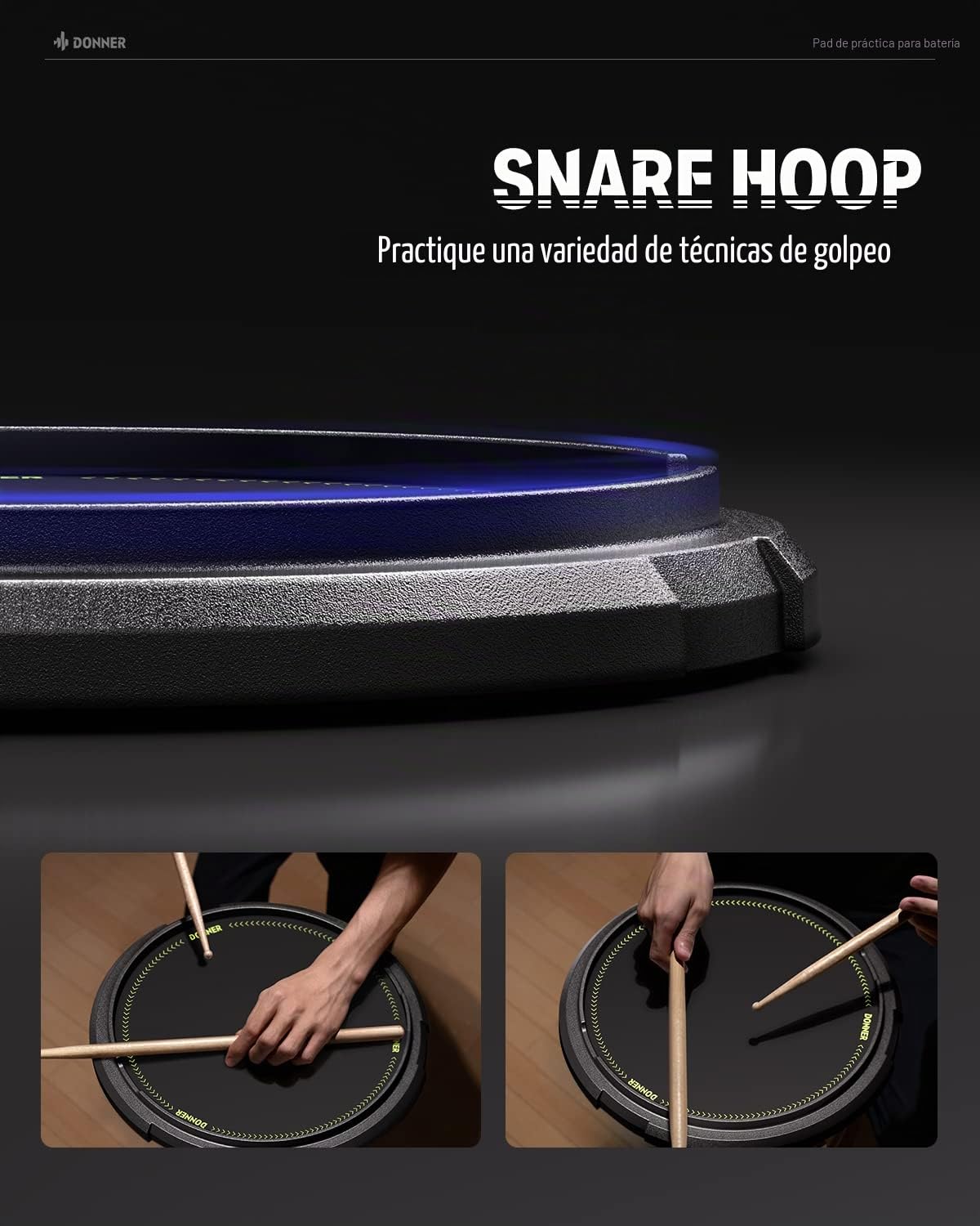 The Beater Practice Drum Pad DTB-1S - Box Set