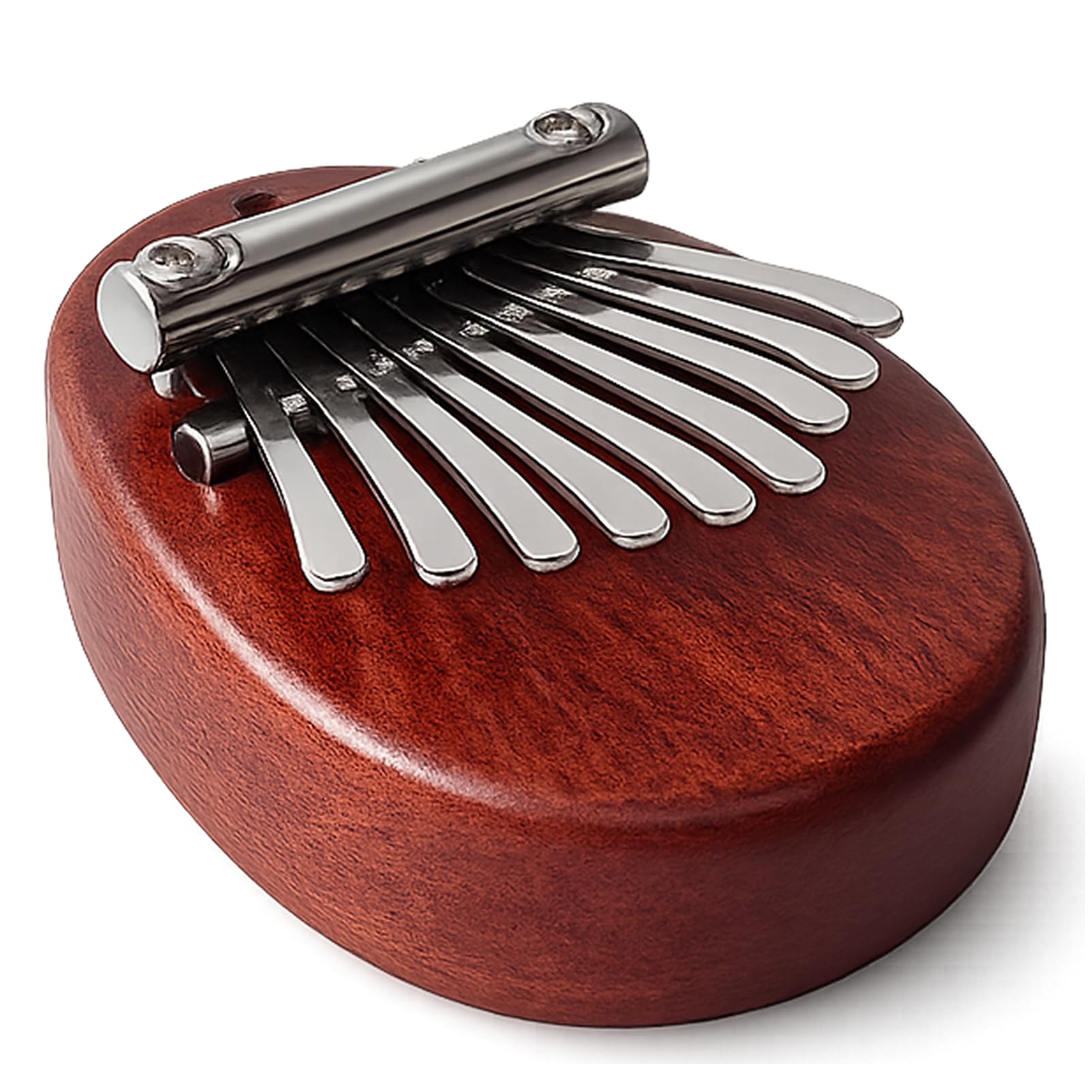 Mini Kalimba mit 8 Tasten, Exquisites Daumenklavier aus massivem Holz, handgefertigtes Kalimba Instrument für Musikliebhaber, kleines Handpan-Musikinstrument