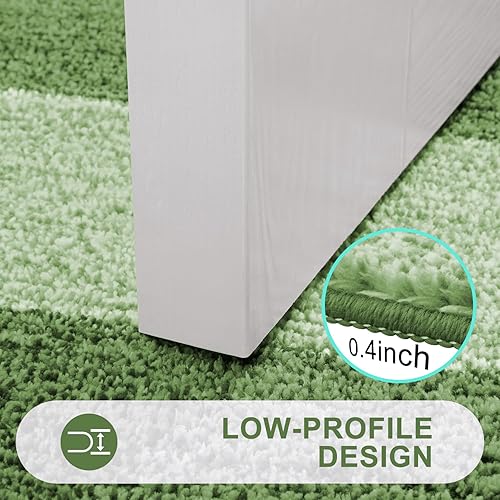 Miniatura 4 de Kitinjoy Tapete para puerta de interior, 32 x 20 pulgadas, antideslizante, absorbente, atrapador de suciedad, tapete de entrada de perfil bajo,