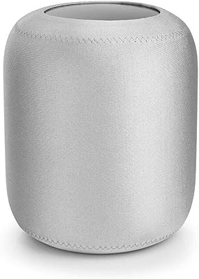 Protective Cover for Apple Smart Speaker dust Cover Homepod1/2 Audio Waterproof Elastic Storage (White)