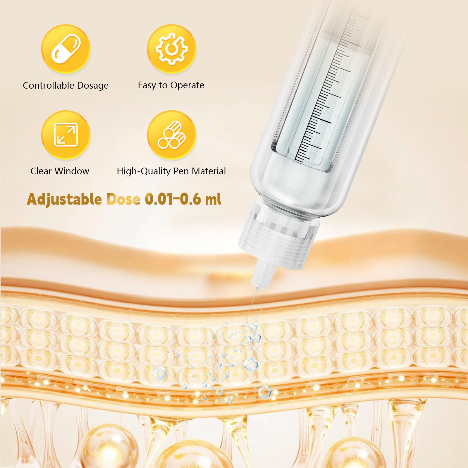 Kompatibel mit 3ml Kartuschen, flexible Dosierung, komfortable Handhabung