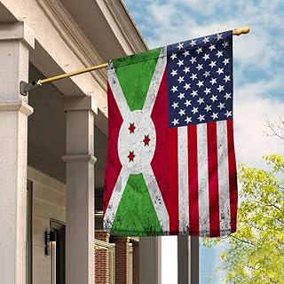 Flag-American Burundi Flag Burundian Friendship House Flag -USA Flags Premium Polyester-Decorative Indoor Outdoor Flag