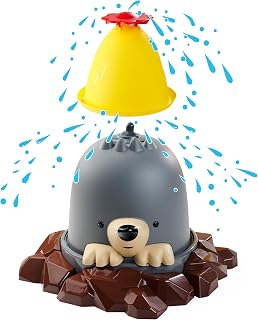 AquaPlay 8700001590 - Sprinkler Mole - Sprinkler in Mole Shape with Hat, From 3 Years, Made in Germany