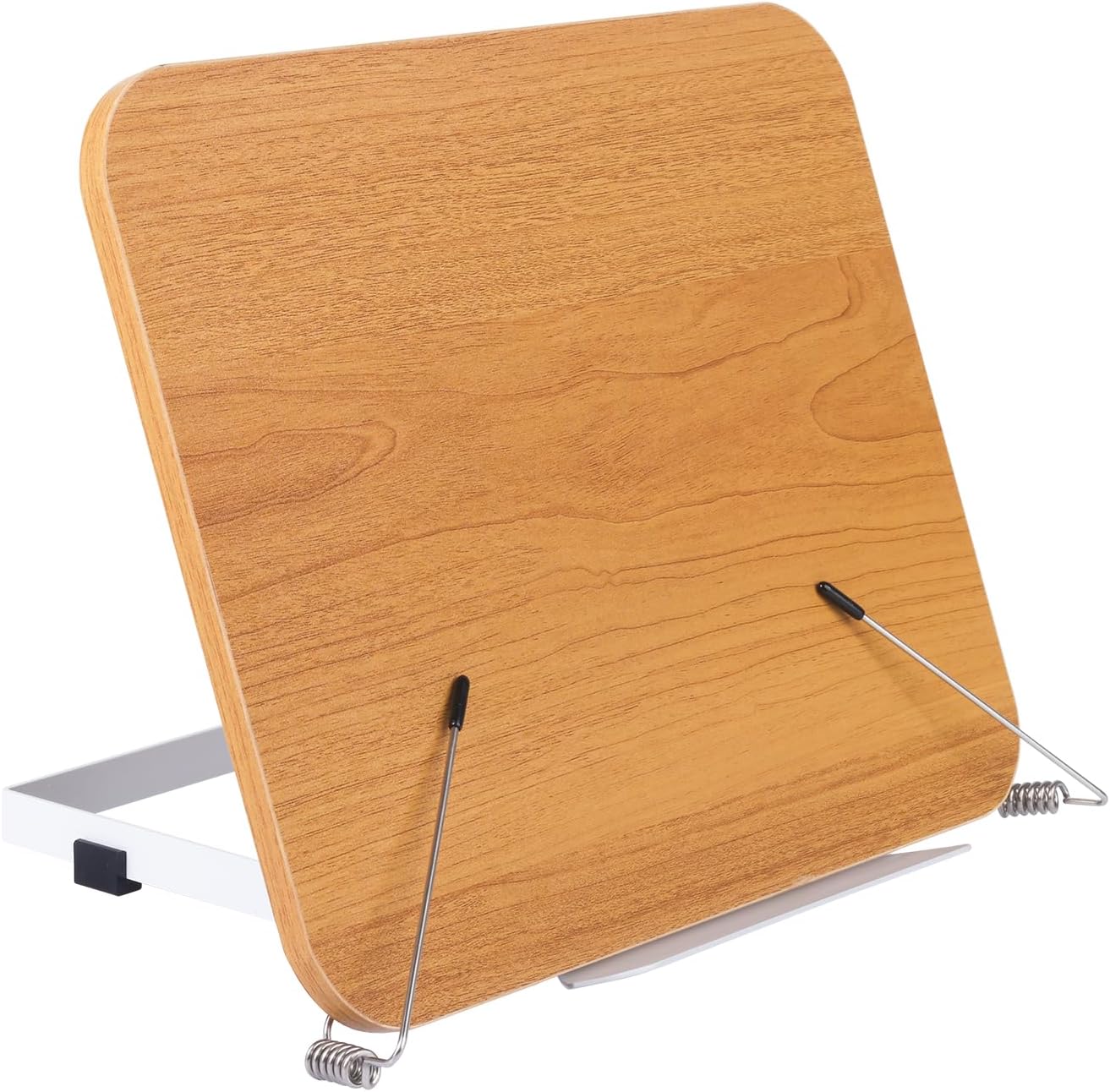 Bambus-Buchständer Faltbar – 28x22 Cm, 5 Verstellbare Höhen, Für Kochbücher, Tablets, Noten