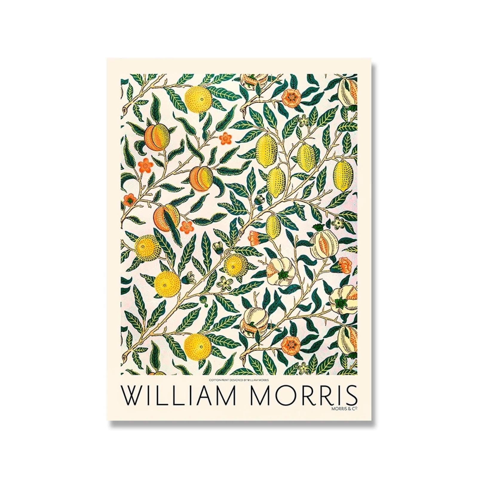FOKTMS Stampa su tela di William Morris The Victoria and Albert Museum Exhibition Poster London Underground Art Painting Wall Decor40 x 50 cm x6 senza cornice