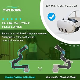 Oculus Quest 3 充電ポート交換用 Meta Oculus Quest 3 USB Type C 充電電源ソケットジャックポートコンソールアクセサリー修理ツール付き