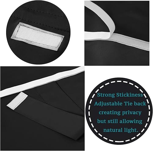 Vista 39 de Flamingo P Tricia - Cortinas opacas para puerta con ventana (26 x 68 pulgadas)