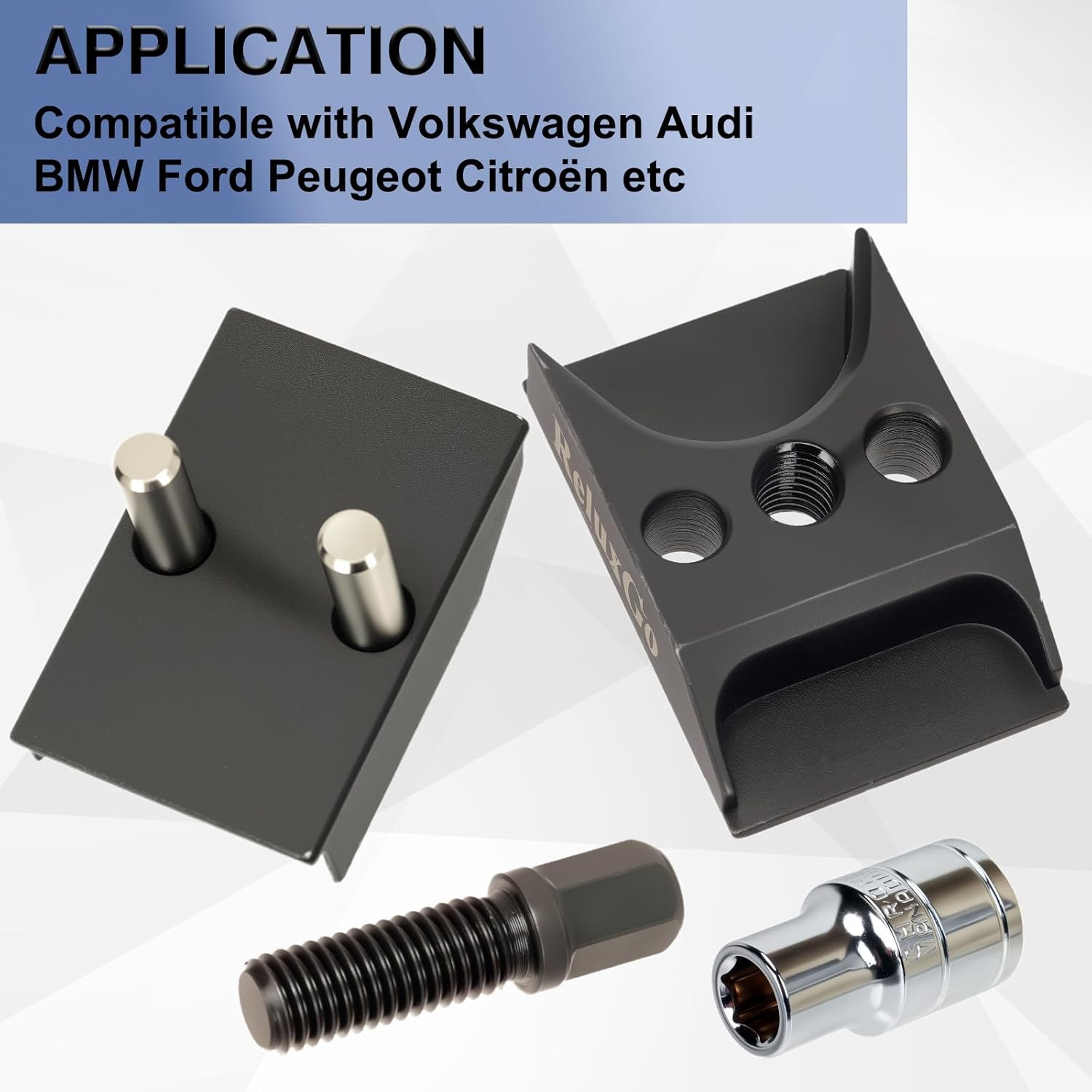 Universal Suspension Strut Split Hub Steering Knuckle Spreader Tool, Strut Spreader Tool, Compatible with Volkswagen Audi BMW Ford Peugeot Citroën image 6 of 6 B0DJLVWHWF