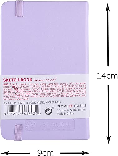 Miniatura 10 de Talens Japan T9314-434M 452361 Art Creation - Cuaderno de bocetos (4.7 x 4.7 pulgadas), papel para manualidades