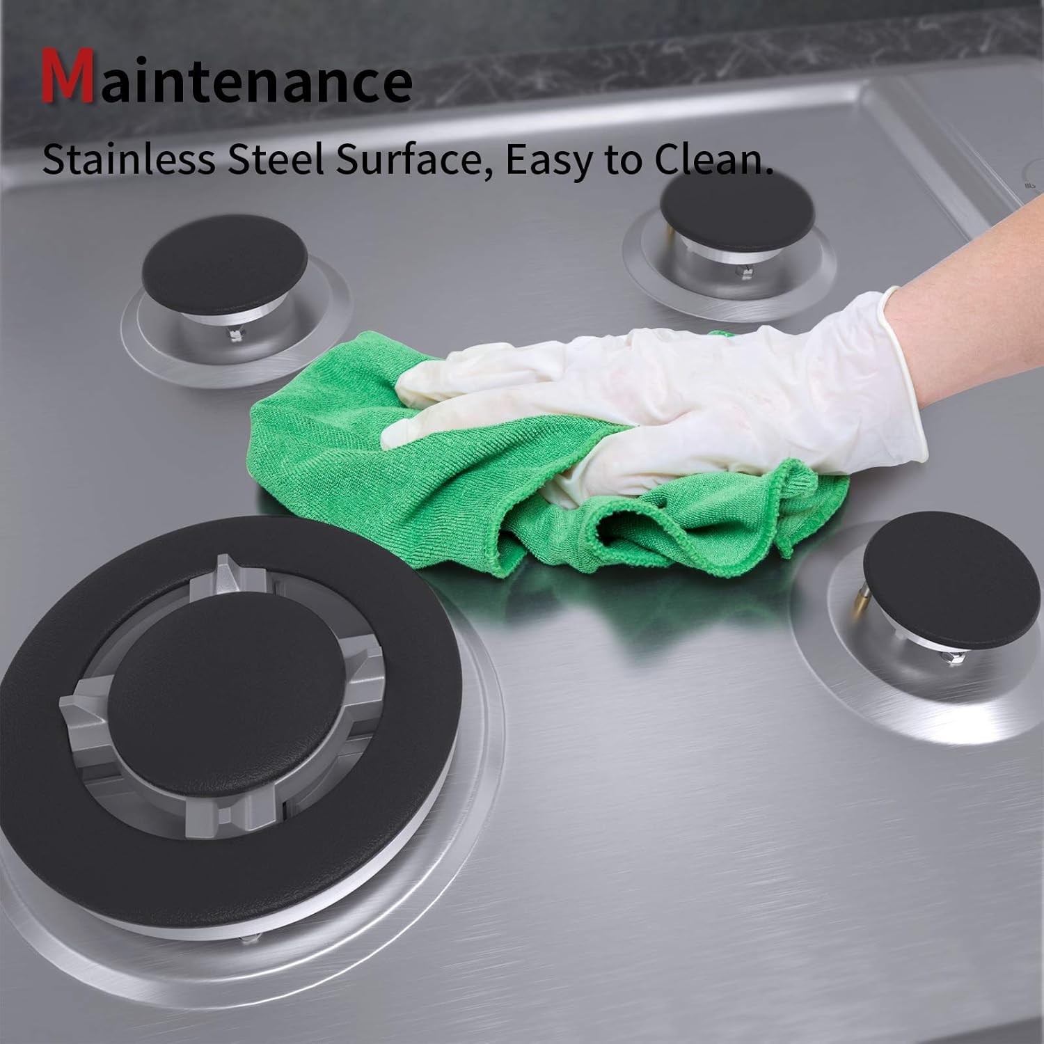 Uр Tо 40% оƒƒ Gas Cooktop 24 inch Stainless Steel 4 Burners Gas Stove with NG/LPG Conversion Kit-IsEasy 🛒 Flаѕh Sаlе Gas Cooktop 24 inch Stainless Steel 4 Burners Gas Stove with NG/LPG Conversion Kit-IsEasy