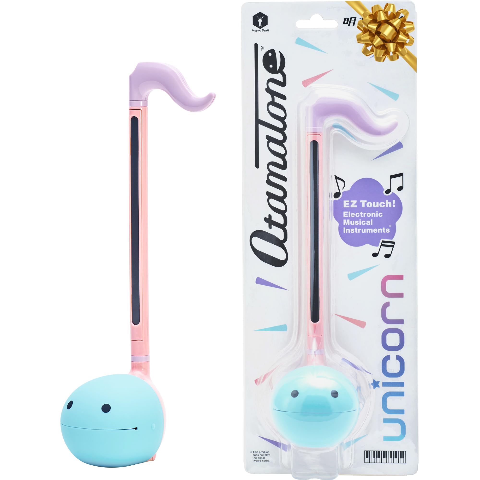 Otamatone Regular Unicorn Japanese Electronic Musical Instrument, Portable Touch Sensitive Digital Music Instruments Synthesizer, Fun Kids Teens Adults Birthday Christmas Toy Song Game Stuff