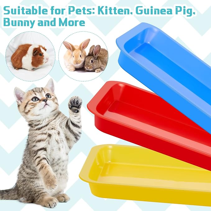 Kit 3 Areneros Pequeños Abiertos para Gatos 17.3x13.6x1.6 in miniatura 3