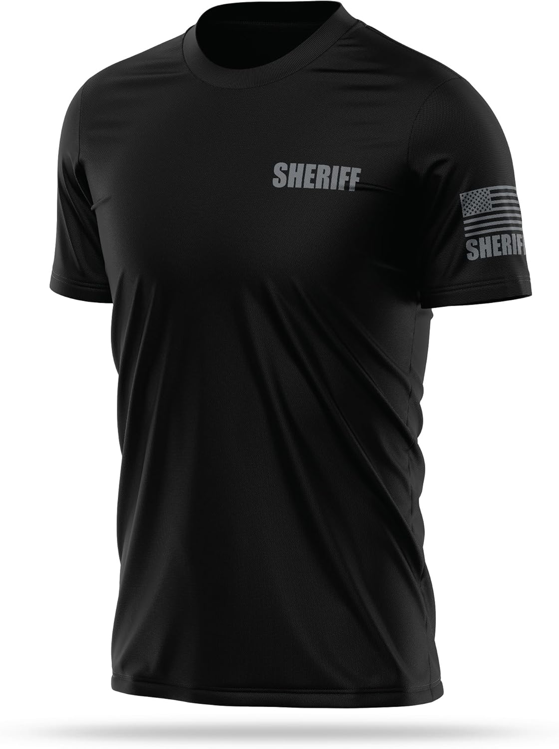 Sheriff Utility Shirts for Men - USA Patriotic Lightweight Tee - Micro Polyester, Moisture-Wicking Quick-Dry Comfort. - Image 4