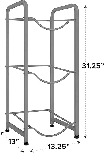 Miniatura 7 de BRIO Soportes de galón de una sola columna (gris) (2 niveles)