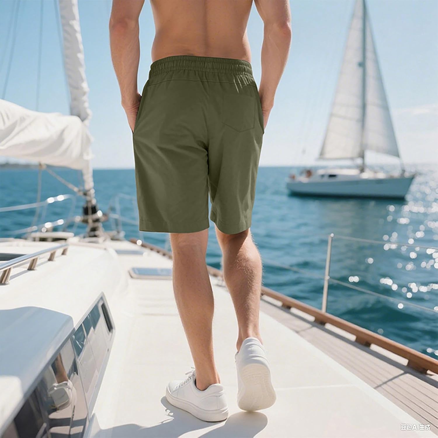 Ymosrh Mens Casual Shorts Summer Lightweight Quick Dry Athleitc Workout Hiking Running Shorts S-2XL