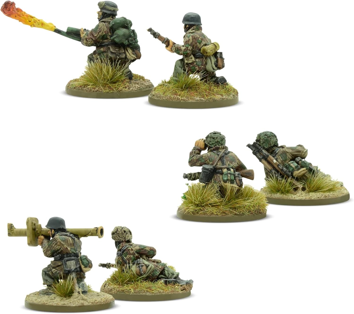 Warlord Games Bolt Action WWII Fallschirmjager Weapons Teams Figures 1:56 Military Table Top Wargaming Plastic Model Kit 402212112