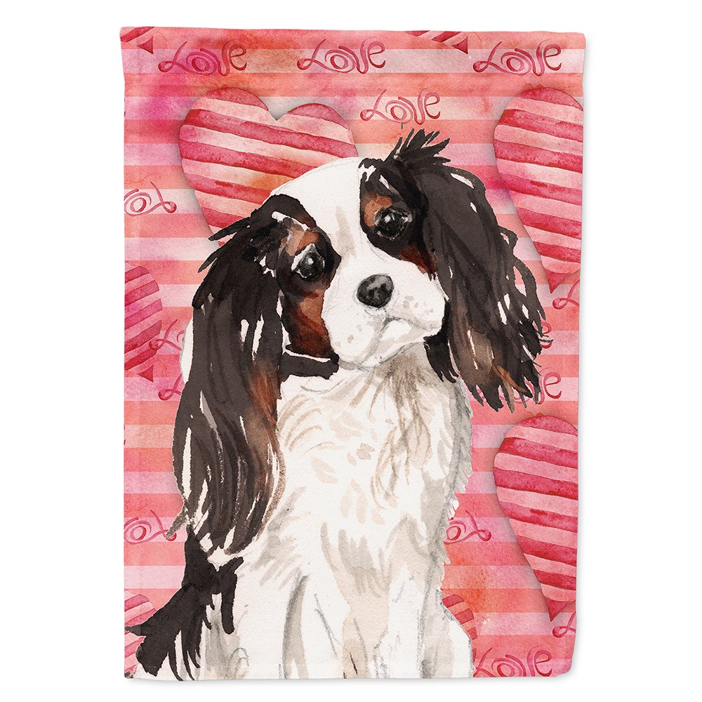 Drapeau Cavalier King Charles tricolore pour décorer votre jardin et accueillir vos invités