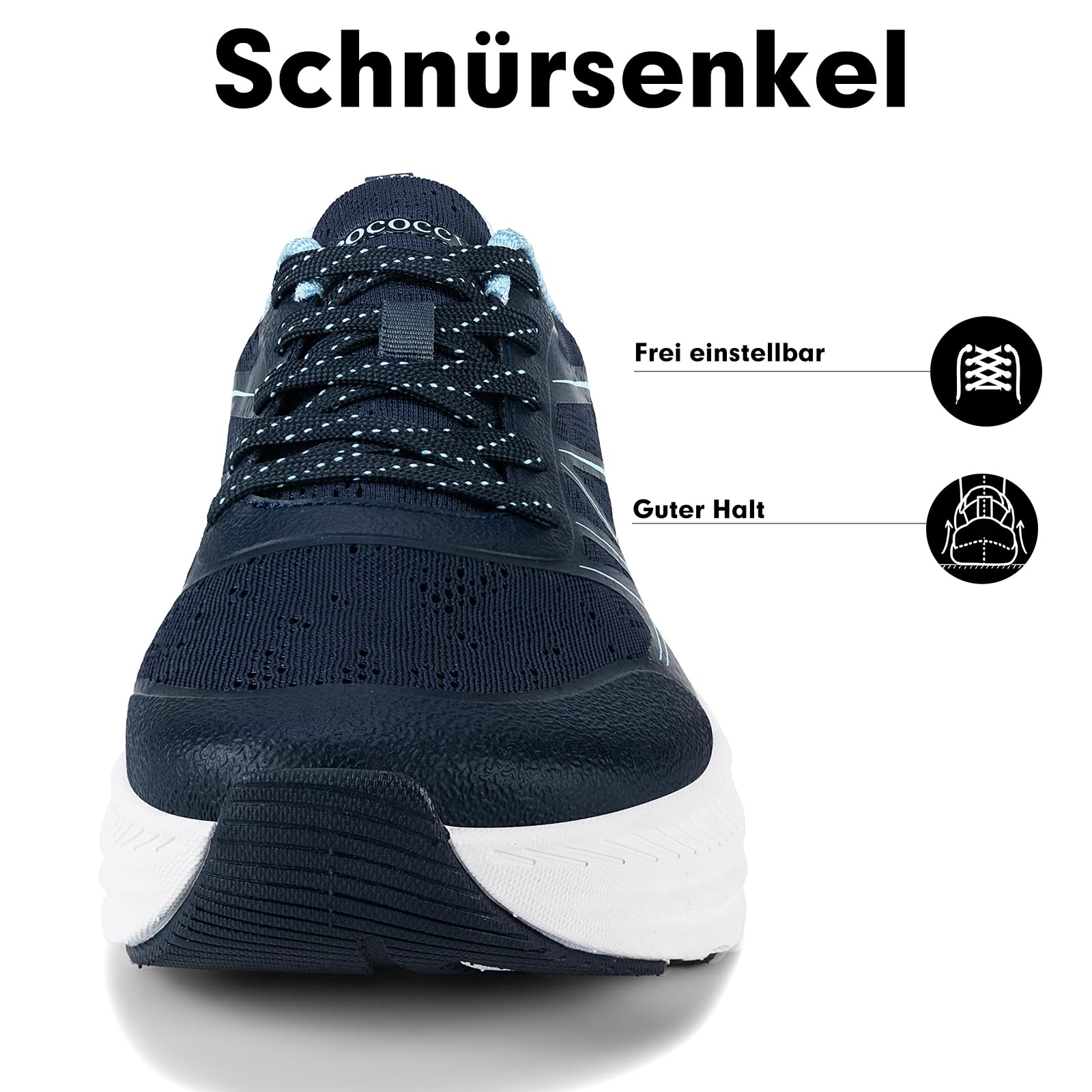 Herren Sportschuhe Breite Zehenbox Dämpfung 39-46 EU | Sneaker, Laufschuhe, Walkingschuhe, Männer, Atmungsaktiv, Rutschfest
