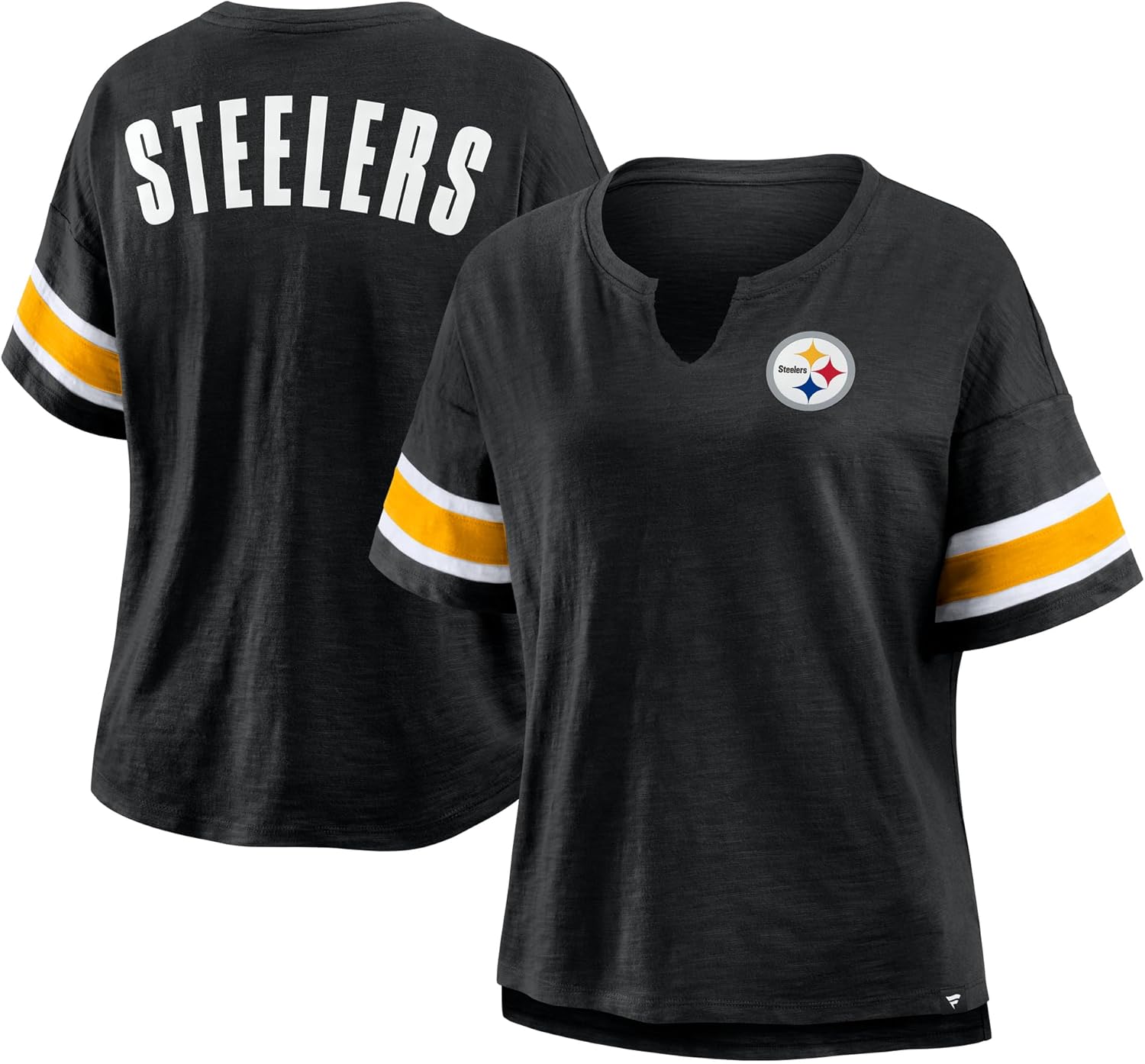 Fanatics Women's College NFL Plus Size Redzone Notch Neck T-Shirt