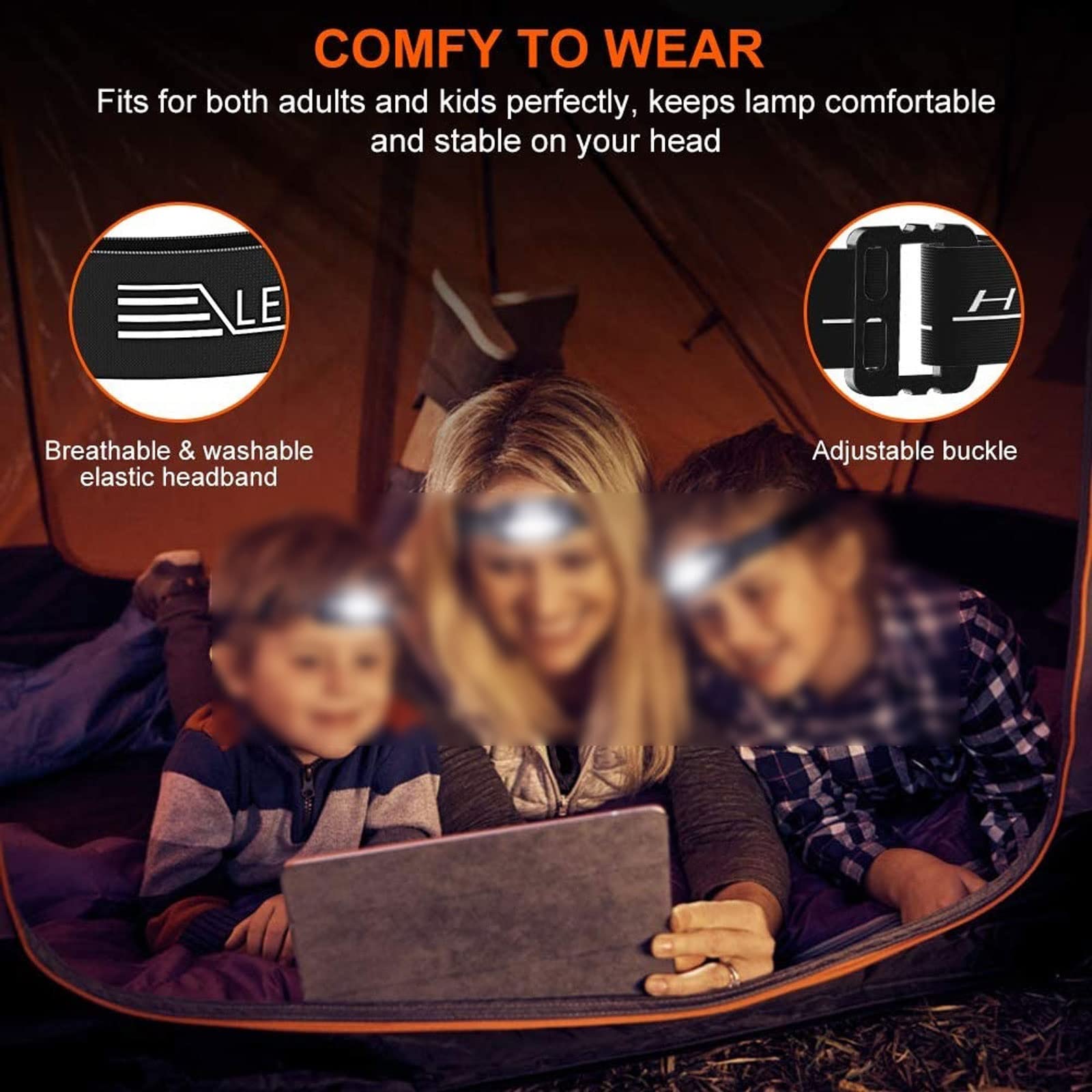 Latarka czołowa mini ładowalna lampa czołowa czujnik ruchu reflektor kemping latarka czołowa latarka lampa z USB