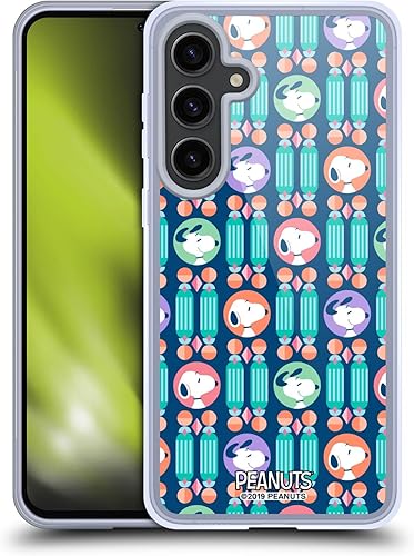 Miniatura 272 de Head Case Designs Funda de gel con licencia oficial de Peanuts Pastels Snoopy Deco Dreams [protección de grado militar] compatible con Samsung