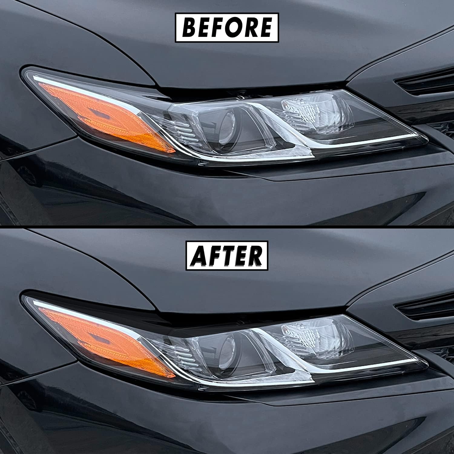 SlickMod PreCut Vinyl Smoke Tint for 2018-2022 Toyota Camry Headlight (1. Headlight, 20% Dark Smoke), TOY-CAM-1822-HL
