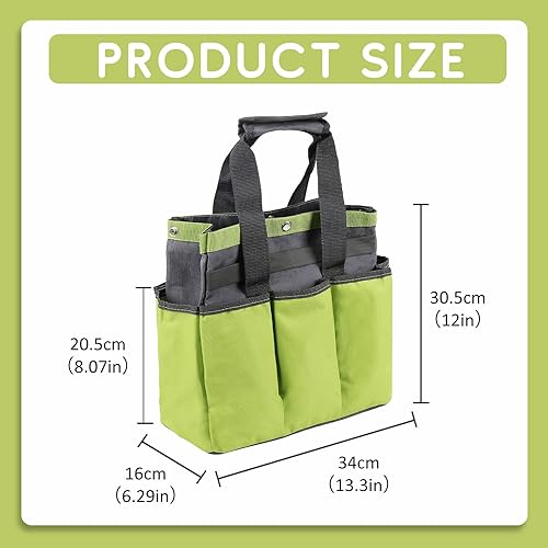 Miniatura 5 de GERYMU Bolsa de mano para profesores y artistas, bolsa organizadora de arte con bolsillos para manualidades, álbumes de recortes, escuela y