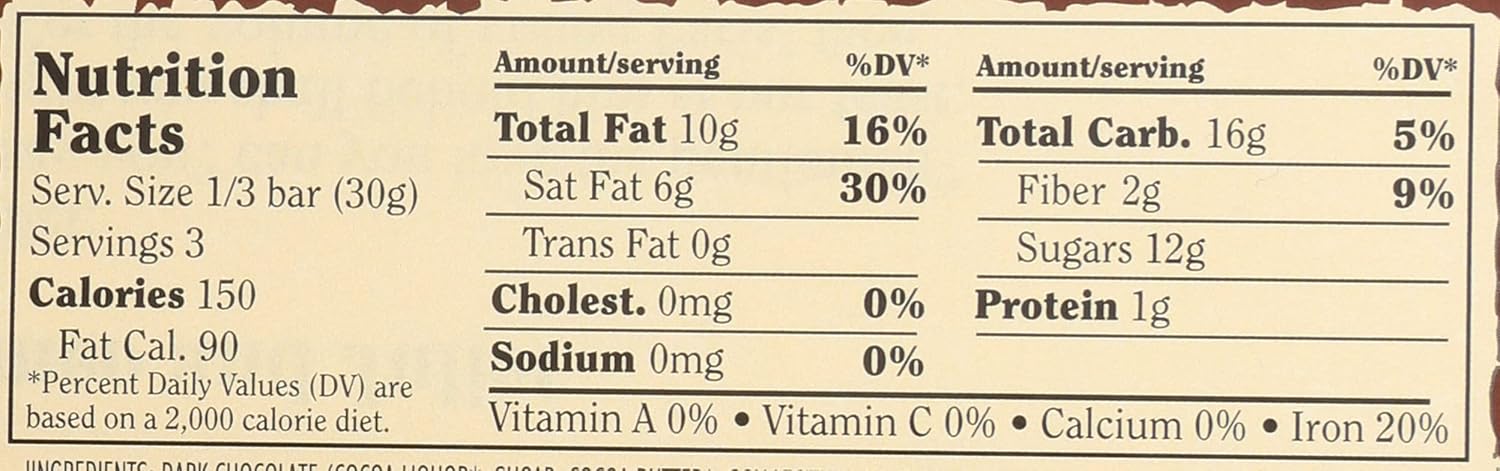 - Dark Chocolate Bar Coffee Crunch -.