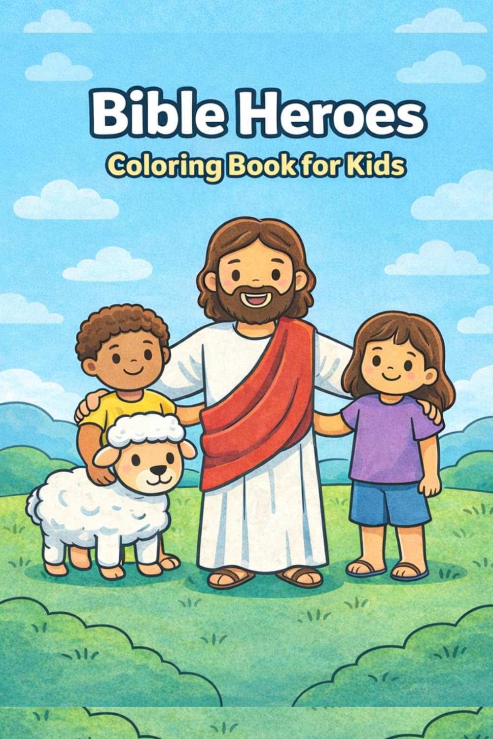 Bible Heroes Coloring Book for Kids: Brave and Faithful Heroes from the Bible to Color