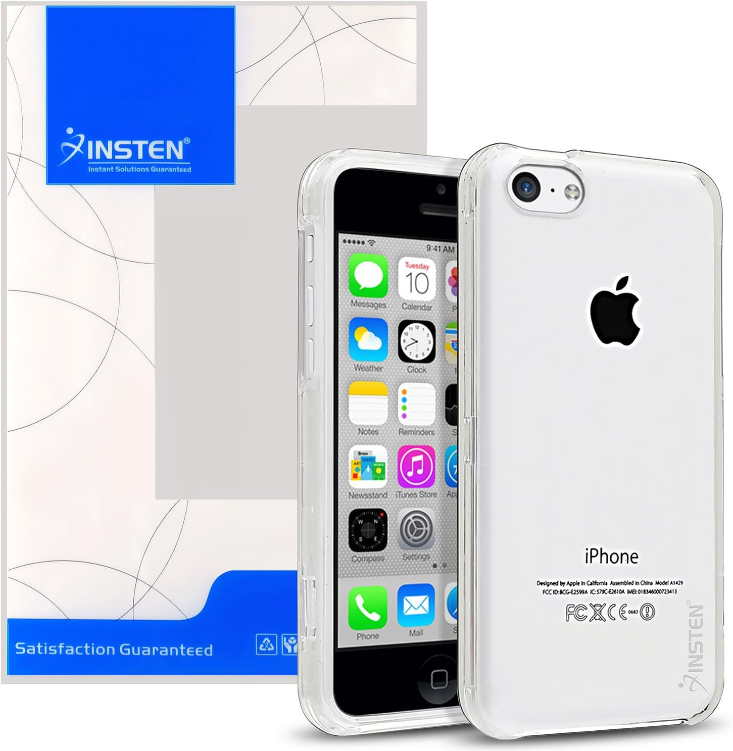 Insten Snap-in Slim Case for iPhone 5C - Retail Packaging - Clear