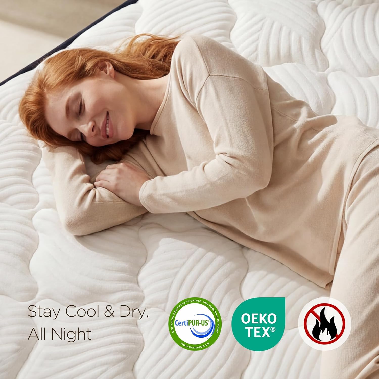 Vesgantti King Mattress 12 Inch - King Size Mattress Medium Plush Hybrid with Multi-Layer Thick Top, Motion Isolation Pocket Springs for Side Sleepers, Back Pain Relief, CertiPUR-US