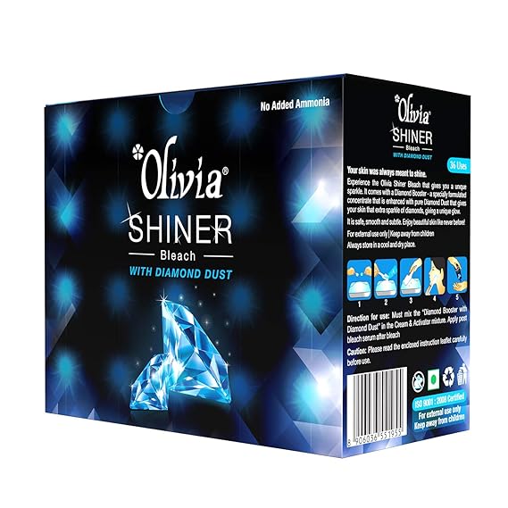 Skin Lightening Shiner Bleach 362g With Diamond Dust, 362 g