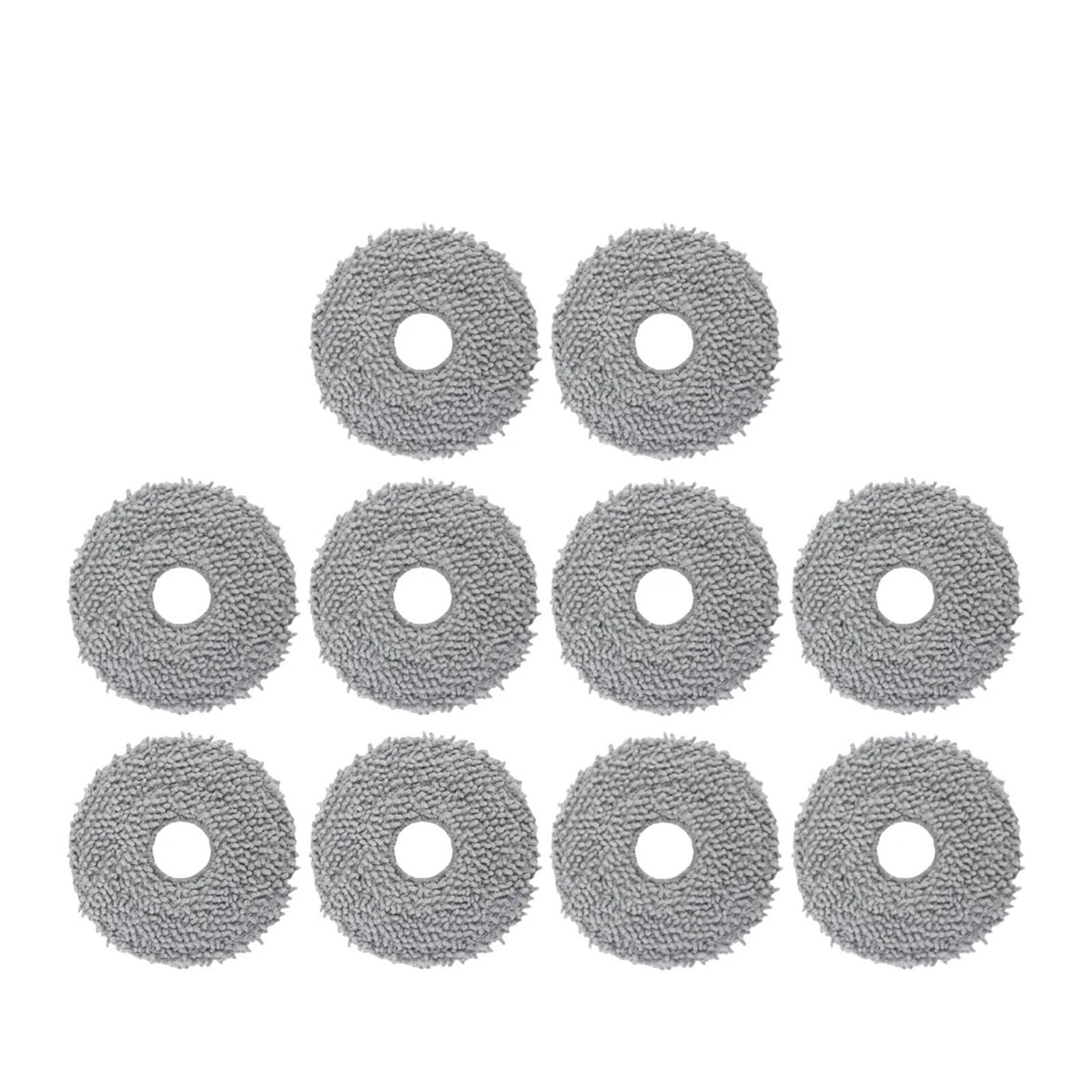HIZON Robot Vacuum Cleaner Spare Parts Mop Cloth Pad，Compatible For Xiaomi，S10+ / S10 Plus / S20 Plus(Mop-10PCS)
