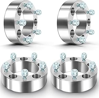 ECCPP (2 Pair) 2 inch 5x5.5 to 5x5.5 Wheel Spacer Adapters 5x139.7mm 108mm fits for Ram 1500 for F100 for F150 for E150 Econoline for Bronco Vitara for CJ with 1/2" Studs