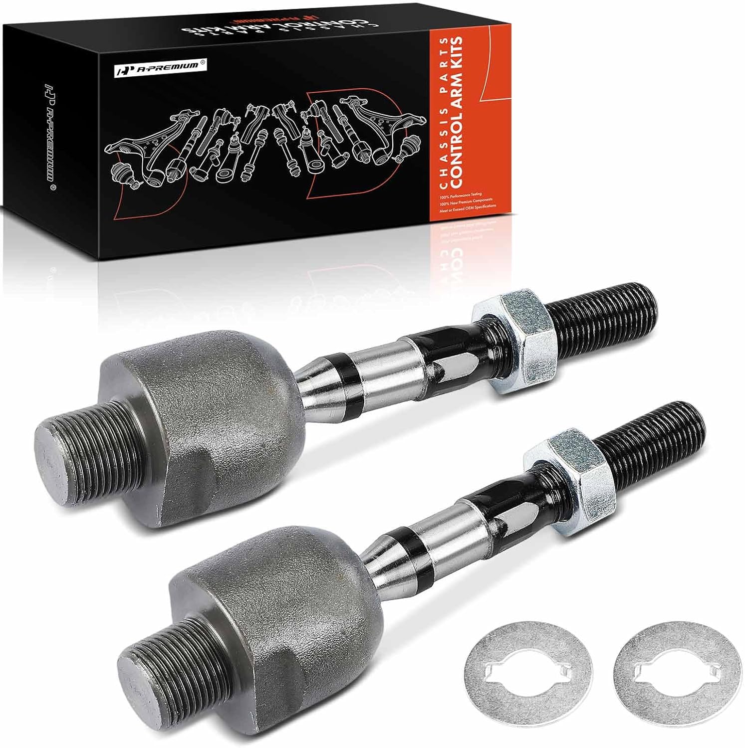 A-Premium 2 x Front Inner Tie Rod Ends, Compatible with Honda Accord 2008 2009 2010 2011 2012