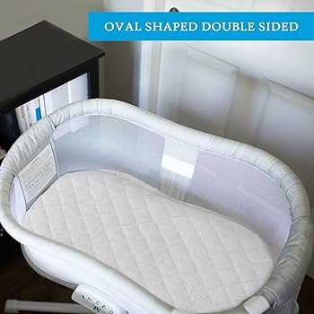 Restorology | Bassinet HQ Foam Moses Basket Mattress 67 X 30cm Removable Quilted Cover Extra Thick Comfy Made In Uk