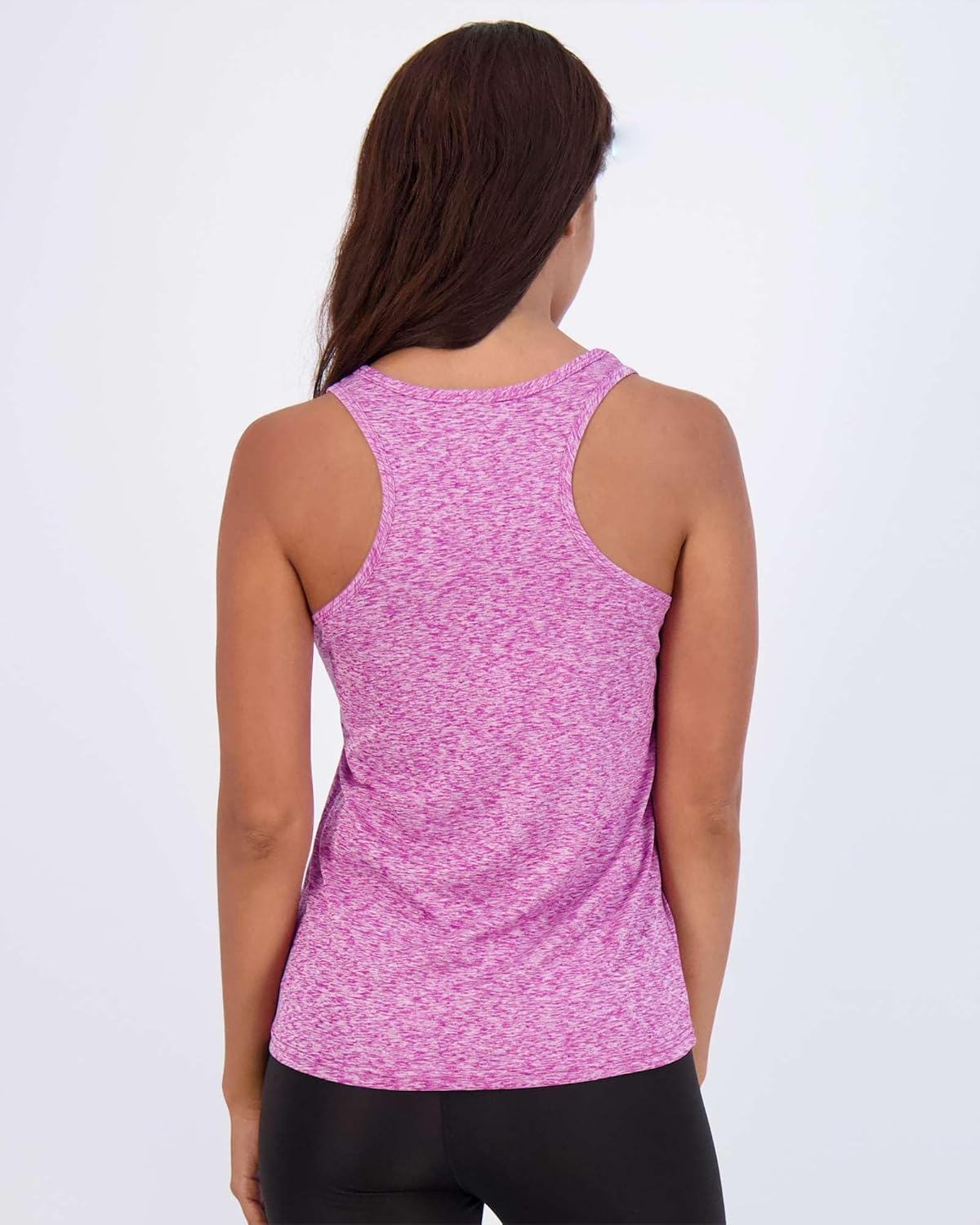 Real Essentials 5 Pack: Women's Racerback Tank Top Dry-Fit Athletic Performance Yoga Activewear (Available in Plus Size) - Image 4