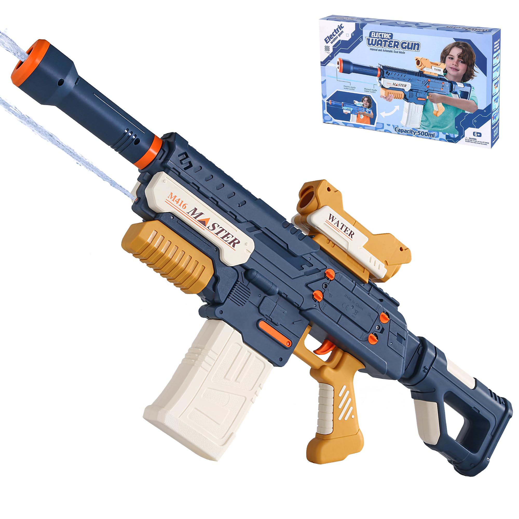 Amazon | 電動ウォーターガン 大人用 強力な噴出銃 - ダブル