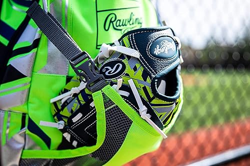Vista 5 de Rawlings REMIX T-Ball & Youth Béisbol y Softbol Serie Mochila Bolsa Verde