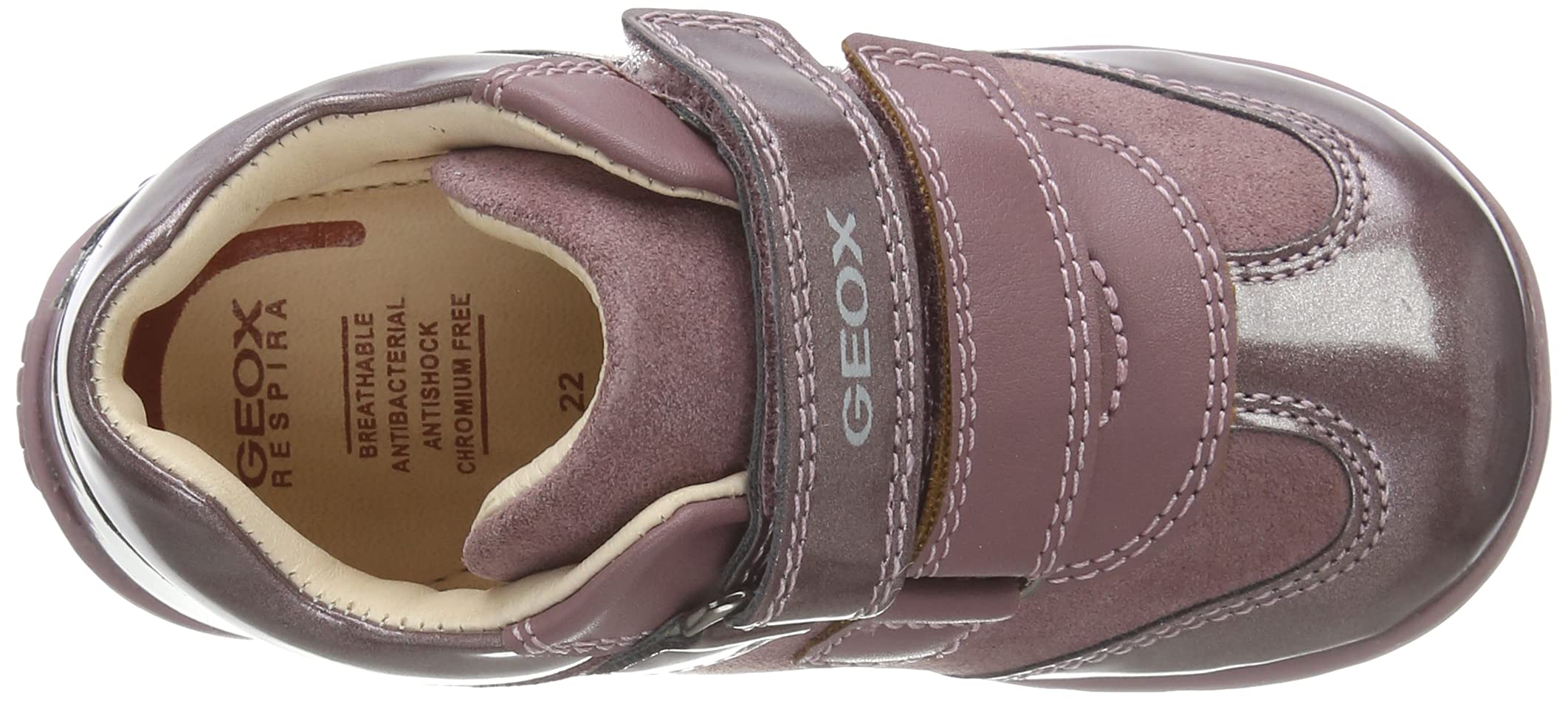 Geox B Kaytan A, Primi Passi Bimbo 0-24, Rosa (Rose Smoke), 19 EU