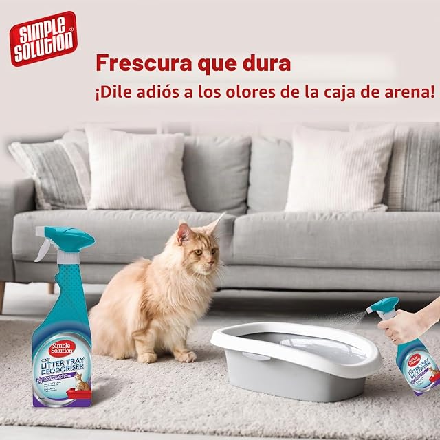 Foto 7 de 8 de Simple Solution Eliminador de olores de Arena para Gatos, 500 ml