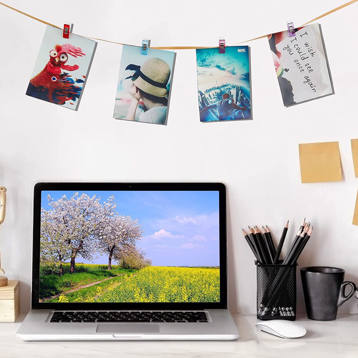 QMay Sewing Clips, 100 Pcs Premium Quilting Clips, Versatile Craft Clips for Quilting, Fabric, Binding, Crocheting, Kniting etc. Color: Random, Size: 27x15x10 mm - 5