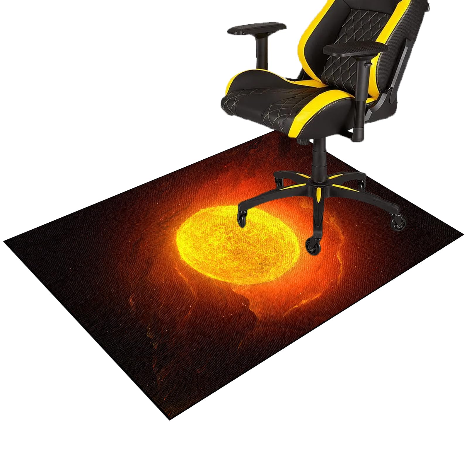 Fcenghox 534A Gaming Chair Mat For Hardwood Floors Non-Slip Computer Chair Mat Office Chair Mats For Carpeted Floor Low Pile Desk Chair Mat Gaming Rolling Chair Mat For Carpet Hard Floor Protector Mat 100 X 140 Cm