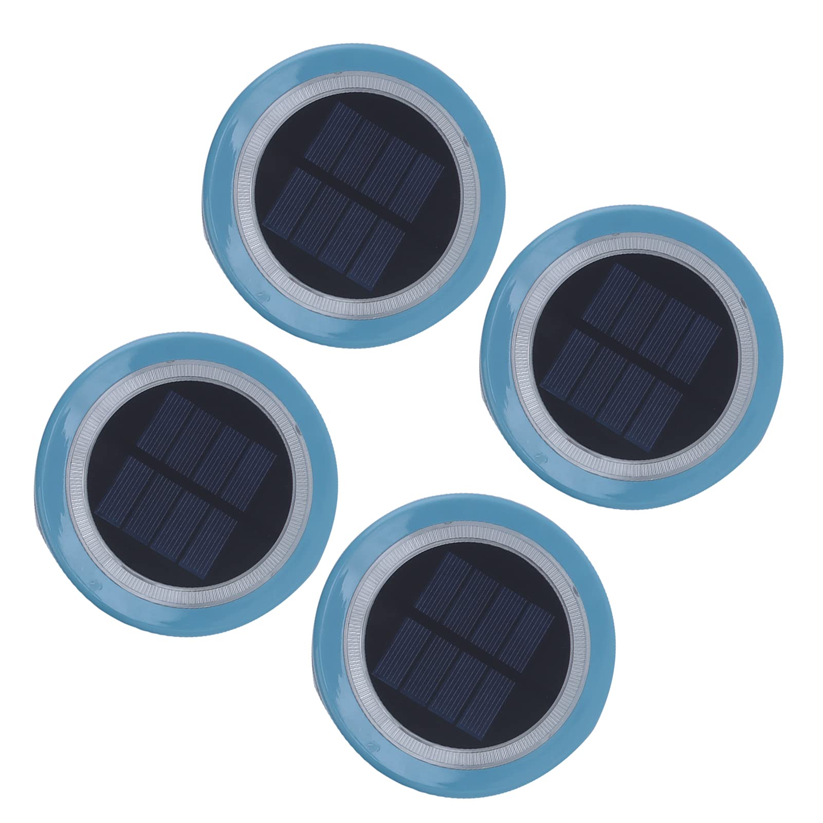 Cocoarm Solar-Schwimmleuchte, ABS-PC-LED-Schwimmbadlampe, 4 Stück, Jeweils 8 LEDs, IP68, 6 Bis 8 Stunden, Aufladung, 2 Bis 3 Nachtbeleuchtung für Pool, Teich, See, Garten