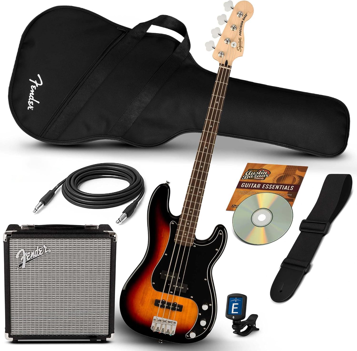 Amazon.com: Fender Squier Affinity Precision Bass PJ - 3-Color