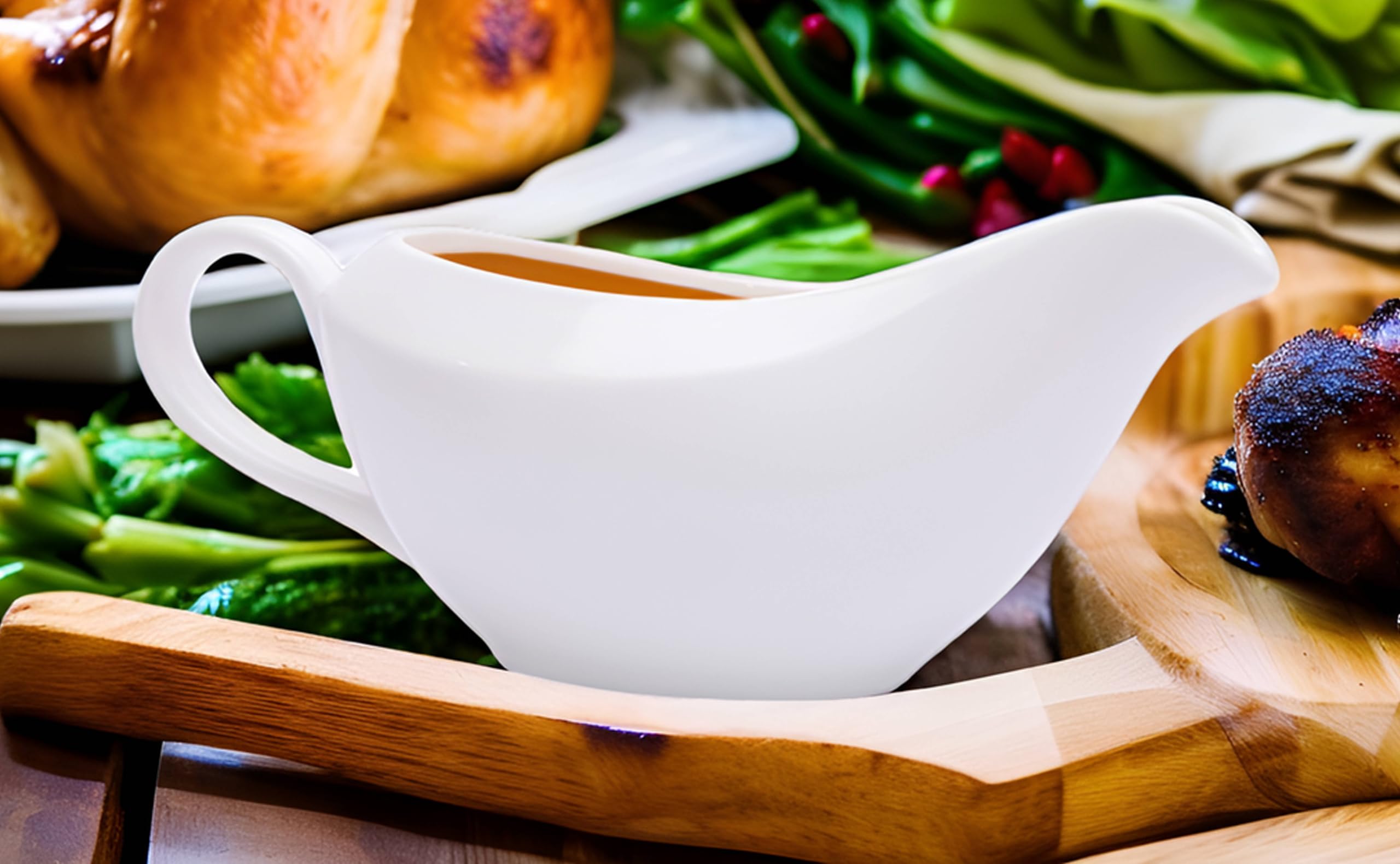 123Arts Gravy Boat Ceramic Sauce Boat For Salad Dressings Creamer Broth Black