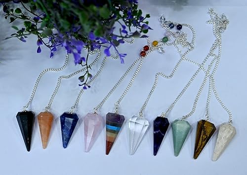 Miniatura 6 de 10 piezas por lote de péndulos Moda Reiki Energía Bienestar Sanación Metafísica